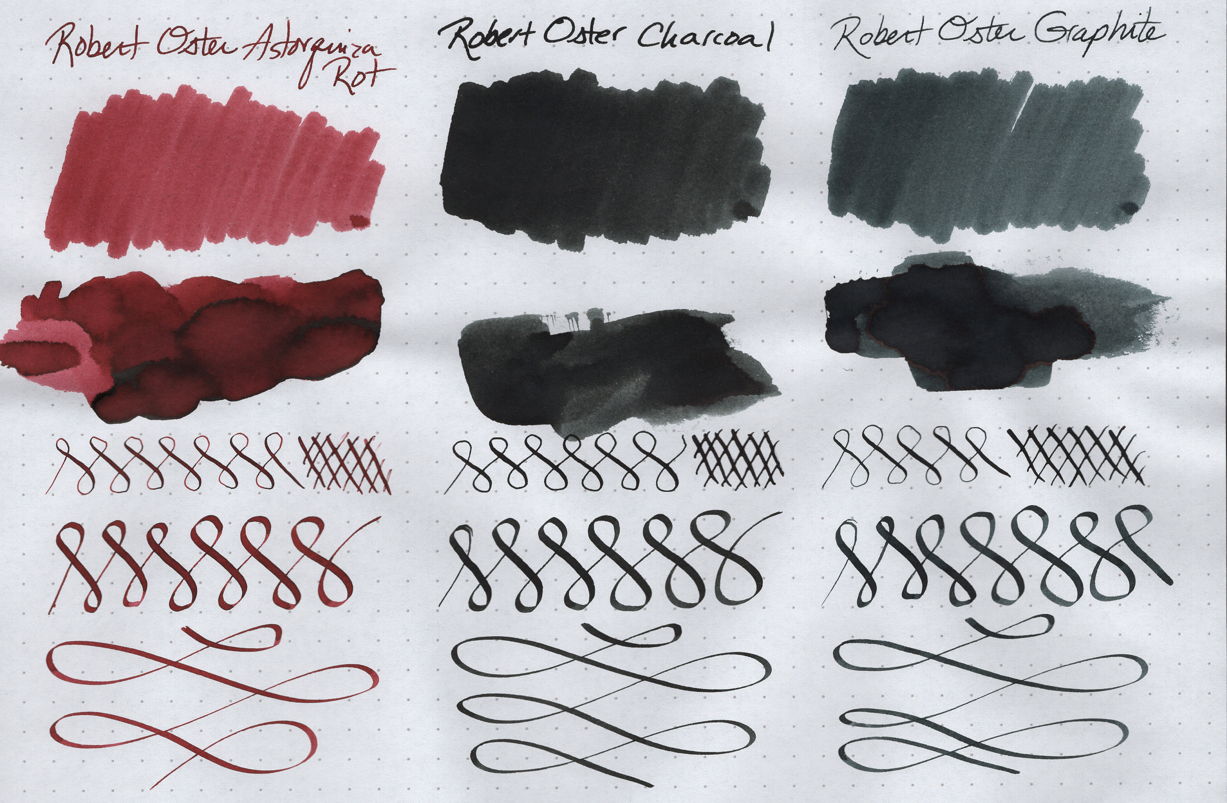 Robert Oster Heart of Gold - Ink Sample